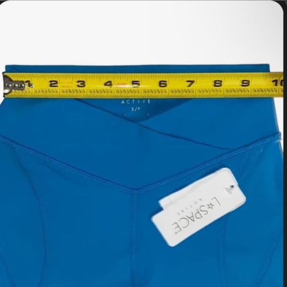 L*SPACE Cornflower Blue biker shorts nwt! - Picture 5 of 5